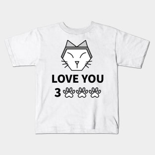 CATS LOVE YOU 3000 Kids T-Shirt